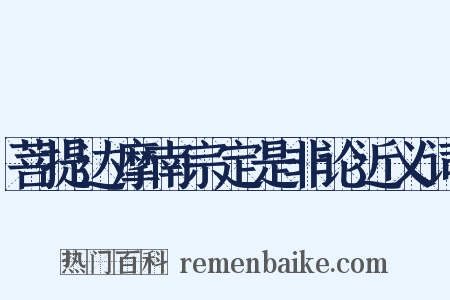 菩提达摩南宗定是非论近义词是什么意思的图片